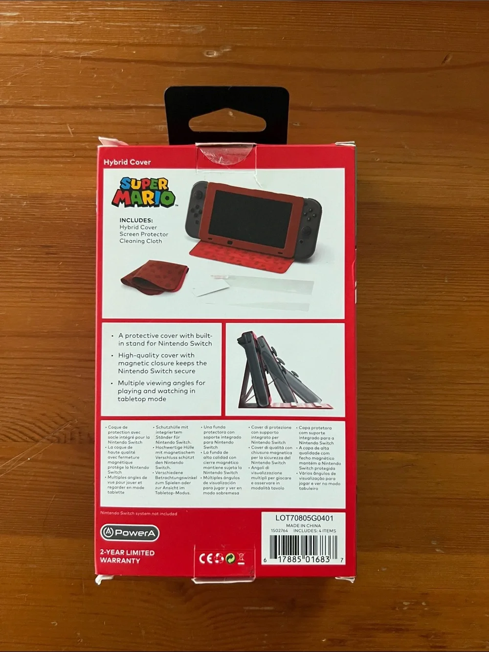 Nintendo Switch Red Super Mario Hybrid Cover